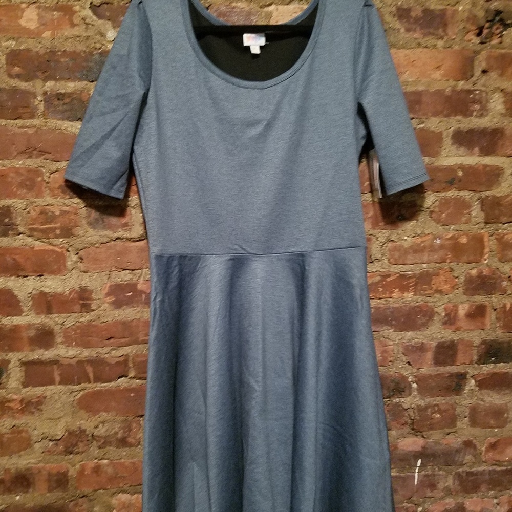 NWT LuLaRoe blue Nicole dress - 3XL